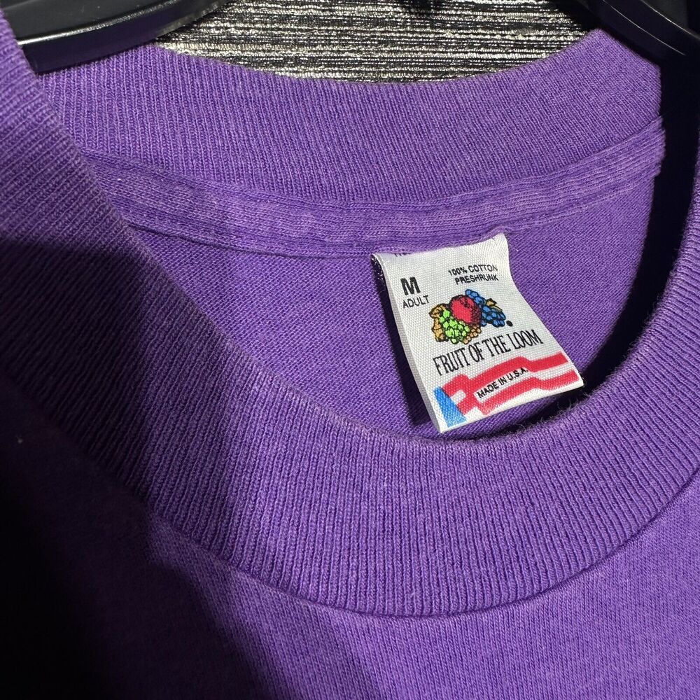 City of Hope Vein Event T Shirt Men's M Purple Vintage Short Sleeve - Picture 2 of 10